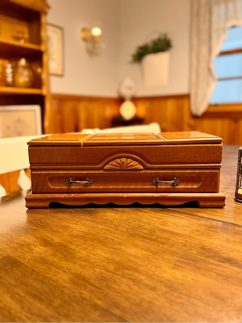 Wooden Jewelry Box Organizer